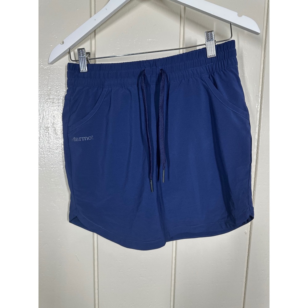 Marmot Skort Women XS Blue Hiking Athletic Activewear Drawstring Pockets 7714